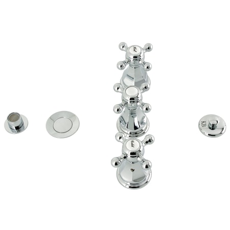 Kingston Brass ThreeHandle Bidet Faucet, Polished Chrome KB321BX